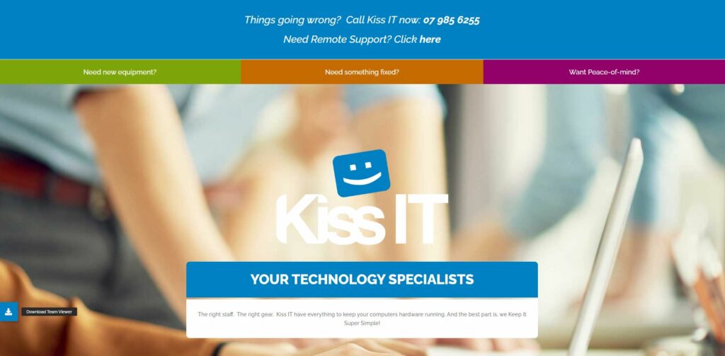 Kiss IT website image