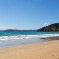 New Zealand Beach View of Sand out to Ocean