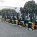 a range of forklifts