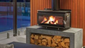 outdoor fireplace