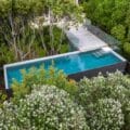 concrete pool in greenery auckland