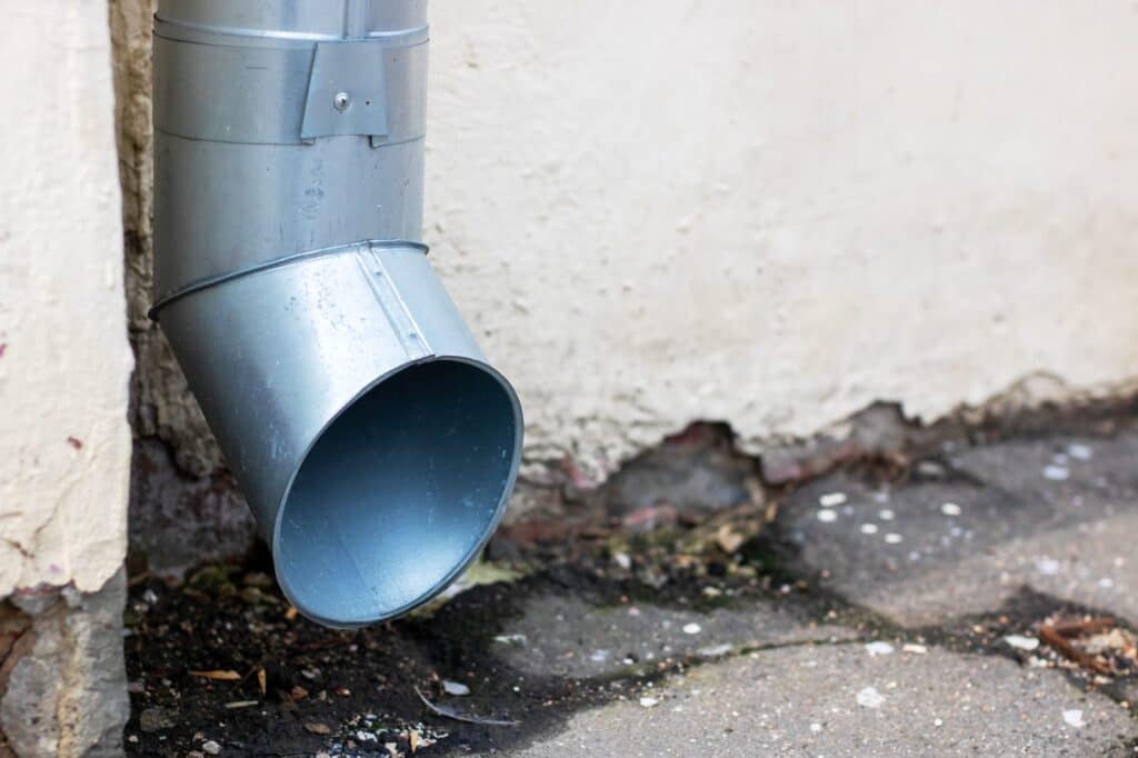 downpipe on house in auckland