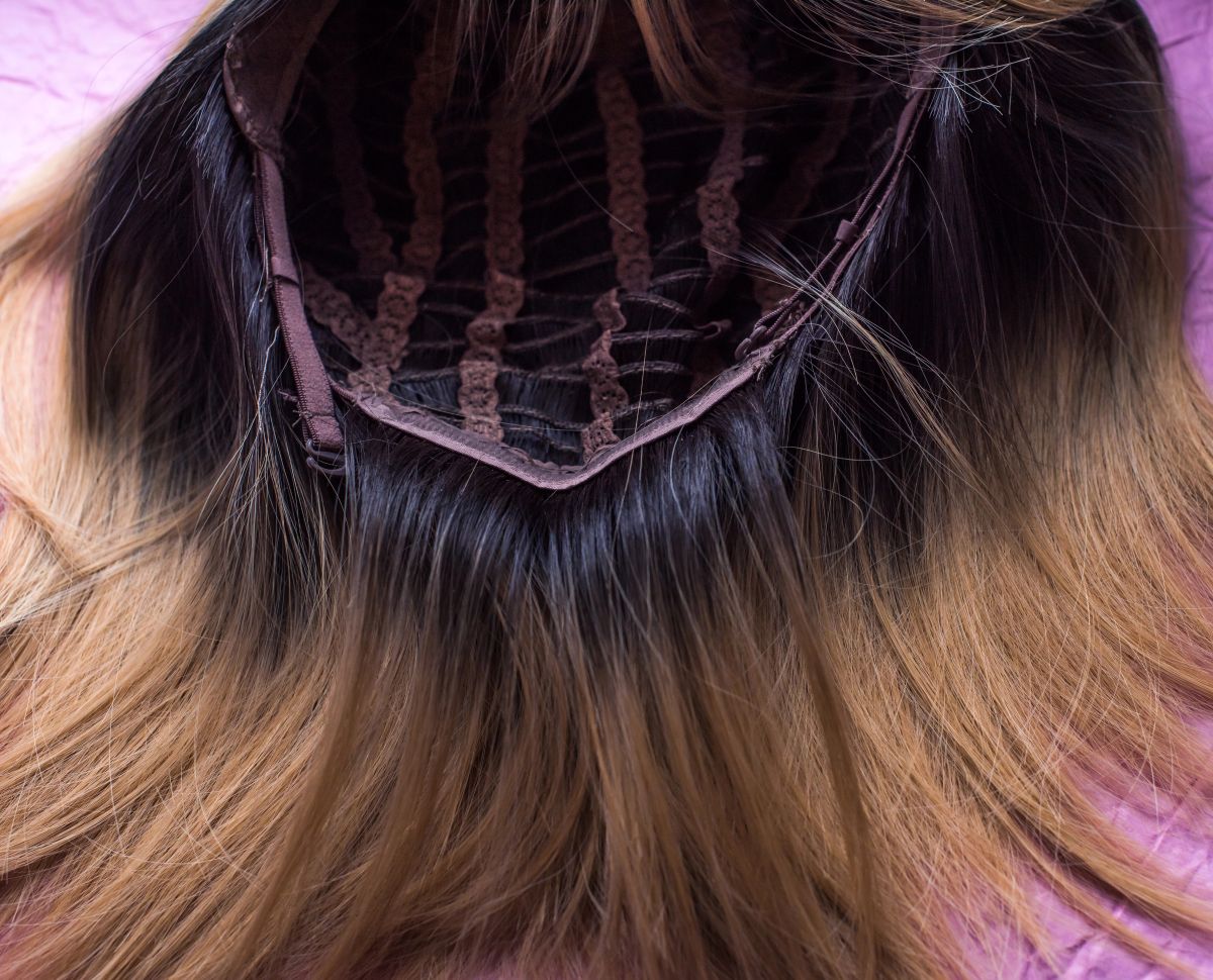 inside of a wig
