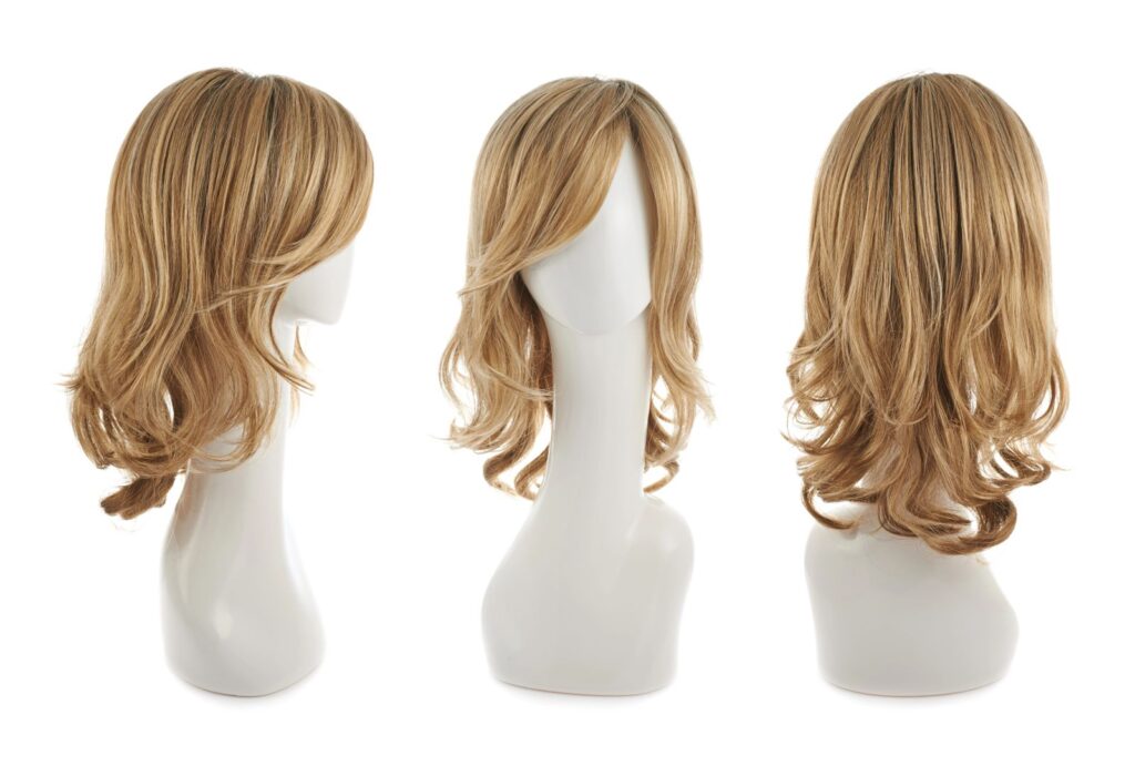 moderate density wig shown from different angles
