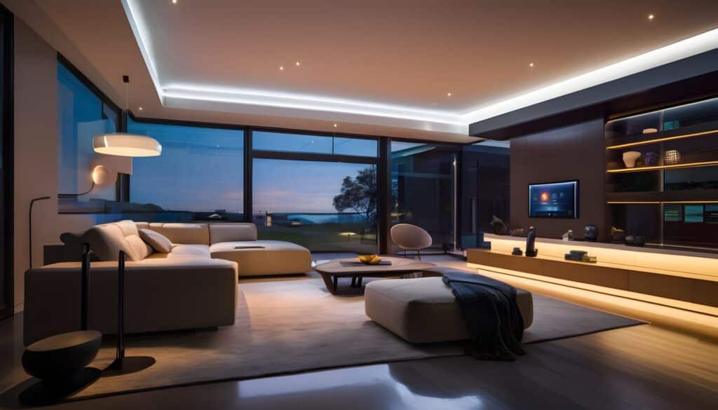 futuristic smart home system